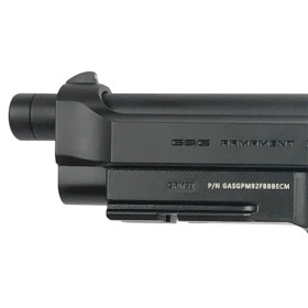 Pistolet GPM92 Gaz 6mm Noir : Réplique Full Métal Blowback