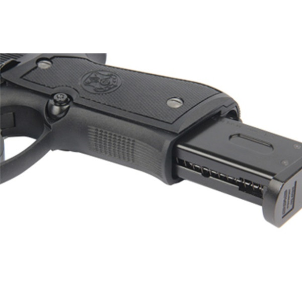Pistolet GPM92 Gaz 6mm Noir : Réplique Full Métal Blowback
