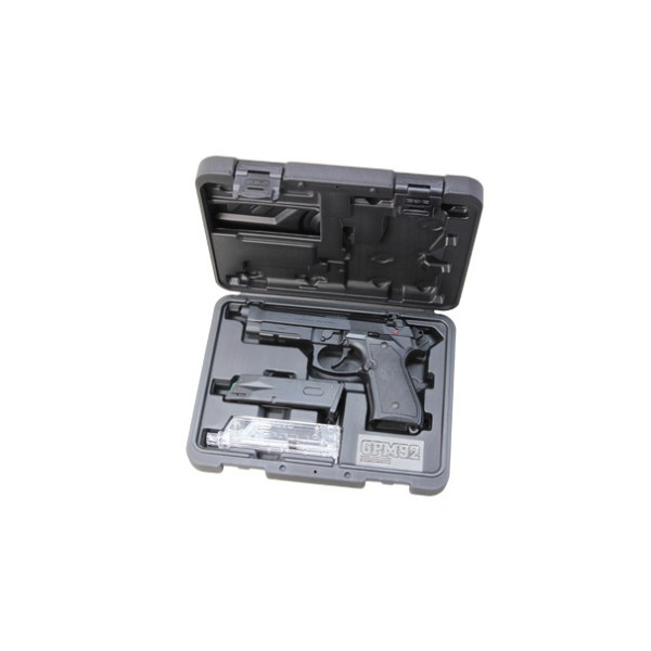 Pistolet GPM92 Gaz 6mm Noir : Réplique Full Métal Blowback