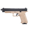 Pistolet 6mm XO 35 Noir/Tan : Gaz, 310 FPS, Hop Up Ajustable