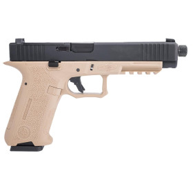 Pistolet 6mm XO 35 Noir/Tan : Gaz, 310 FPS, Hop Up Ajustable