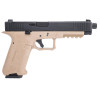 Pistolet 6mm XO 35 Noir/Tan : Gaz, 310 FPS, Hop Up Ajustable