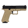 Pistolet 6mm XO 18 Noir/Tan - Gaz, 310 FPS, Hop Up Ajustable