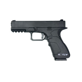 Pistolet 6mm XO 17 Noir : Gaz, Semi/Full Auto, 310 FPS