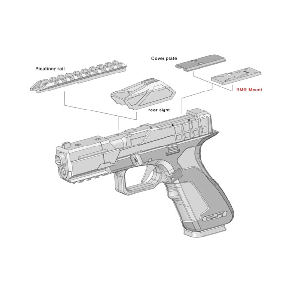 Pistolet 6mm XG8 Mod Gaz : Ergonomie et Puissance 320 fps