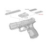 Pistolet 6mm XG8 MG Gaz : Semi/Full Auto, 320 fps, Ergonomique