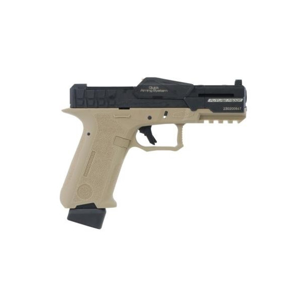 Pistolet Airsoft 6mm P1 CSI Gaz Tan - 310 FPS, Blowback Réaliste