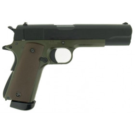 Réplique Pistolet 6mm 1911 Gaz Green - Métal, Blowback, 300 fps