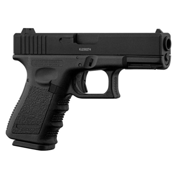 Pistolet KP23 6mm Gaz Noir : Dual Power & Blowback Réaliste