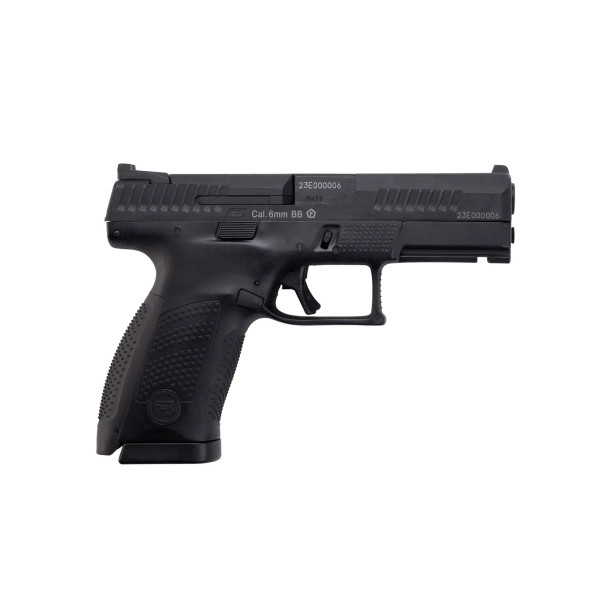 Réplique CZ P-10 Noir GBB 6mm : Ergonomie Ambidextre et Rail Picatinny
