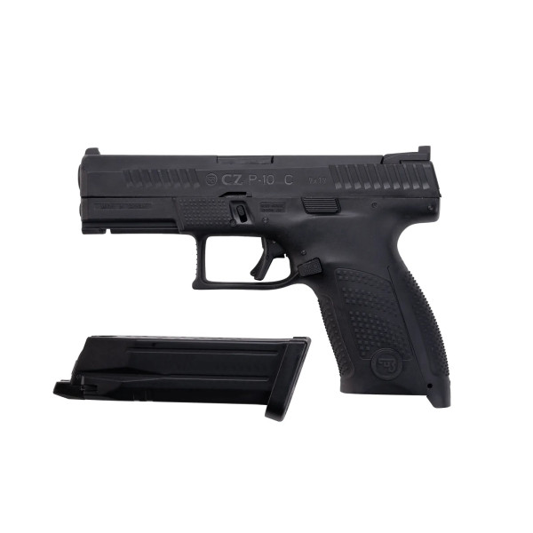 Réplique CZ P-10 Noir GBB 6mm : Ergonomie Ambidextre et Rail Picatinny