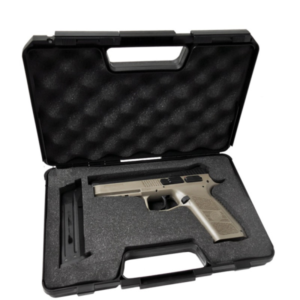 Pistolet CZ P-09 6mm Gaz Blowback Tan/Noir - Réalisme et Robustesse