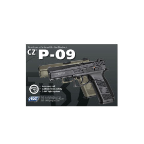 Pistolet Airsoft CZ P09 Gaz Blowback Tan - Réalisme et Polyvalence
