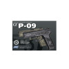 Pistolet Airsoft CZ P09 Gaz Blowback Tan - Réalisme et Polyvalence