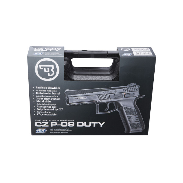 Pistolet CZ P09 Gaz Deluxe 6mm : Réplique sous Licence, Blowback