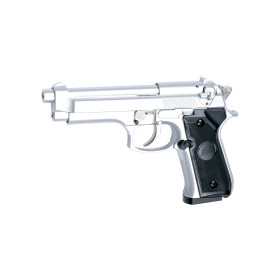 Pistolet M92F Gaz Silver 6mm : Réplique Précise 0,6 Joule