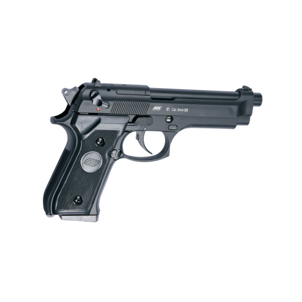 Pistolet M92F Gaz 6mm : Réplique Précise, 21 Coups, 0.6J