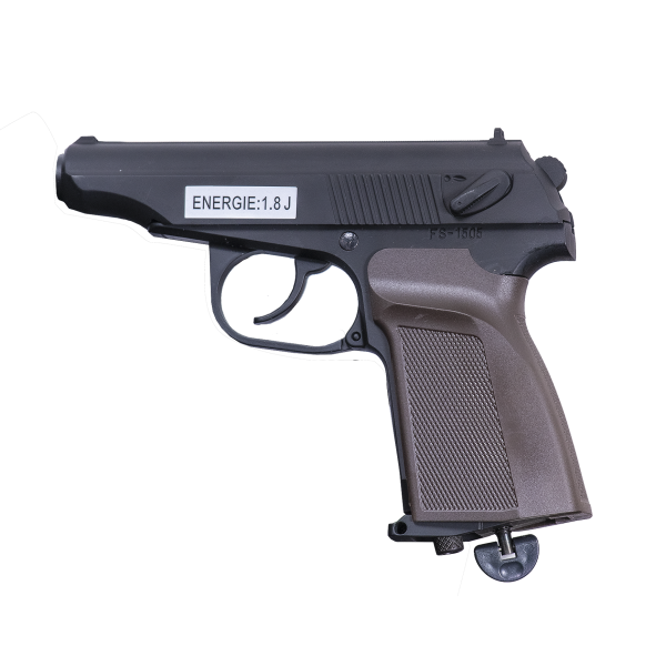 Pistolet 6mm FS05 CO2 NBB : Métal, 1.8J, Chargeur 20 Billes
