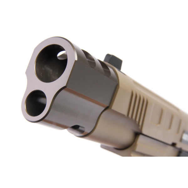Pistolet KP16 CO2 Tan 6mm : Réalisme et Polyvalence Dual Power