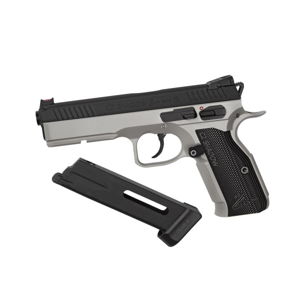 Pistolet Airsoft CZ Shadow 2 CO2 6mm Gris Urban, Précis et Puissant