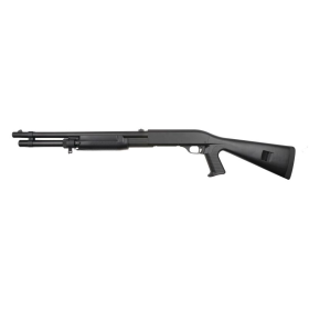 Fusil à pompe airsoft 6mm M3 ressort noir, réaliste et fiable