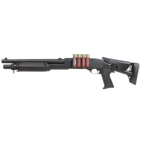 Fusil à pompe 6mm M3 ressort noir : robustesse et réalisme airsoft