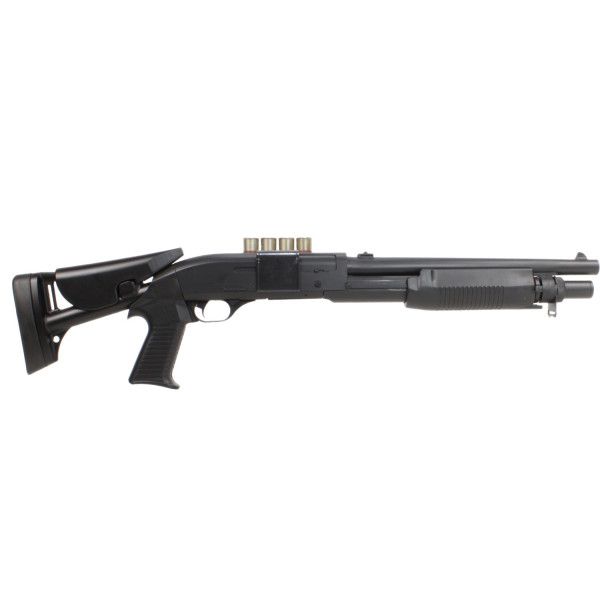 Fusil à pompe 6mm M3 ressort noir : robustesse et réalisme airsoft