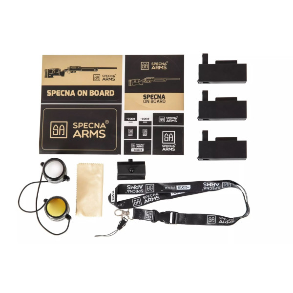 Réplique Sniper SA-S03 6mm Tan - Compatible VSR-10, Lunette 3-9x40