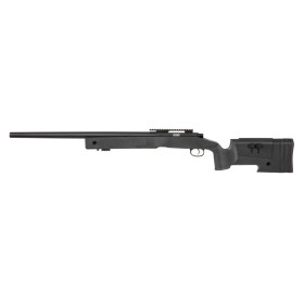 Réplique Sniper SA-S02 6mm Noire - Compatible VSR-10, Rails RIS