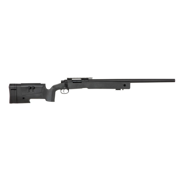 Réplique Sniper SA-S02 6mm Noire - Compatible VSR-10, Rails RIS