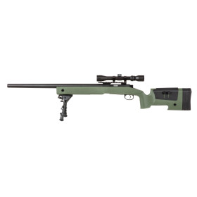 Réplique Sniper SA-S02 6mm avec Lunette et Bipied, 420 FPS