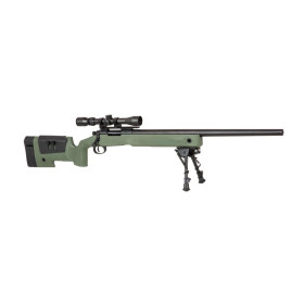 Réplique Sniper SA-S02 6mm avec Lunette et Bipied, 420 FPS