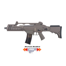 Réplique SA-G11V EBB 6mm Tan - 380 FPS, Keymod, Crosse Réglable