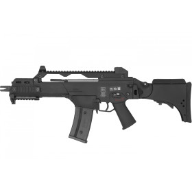 Réplique Airsoft SA-G12V EBB Noire 6mm - 380 FPS, Crosse Rabattable