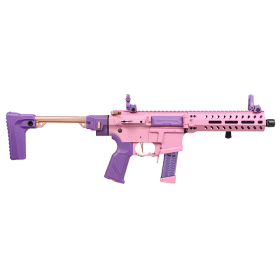 Réplique Airsoft FAR 9 Rose 6mm - Crosse Pliante & ETU Intégré