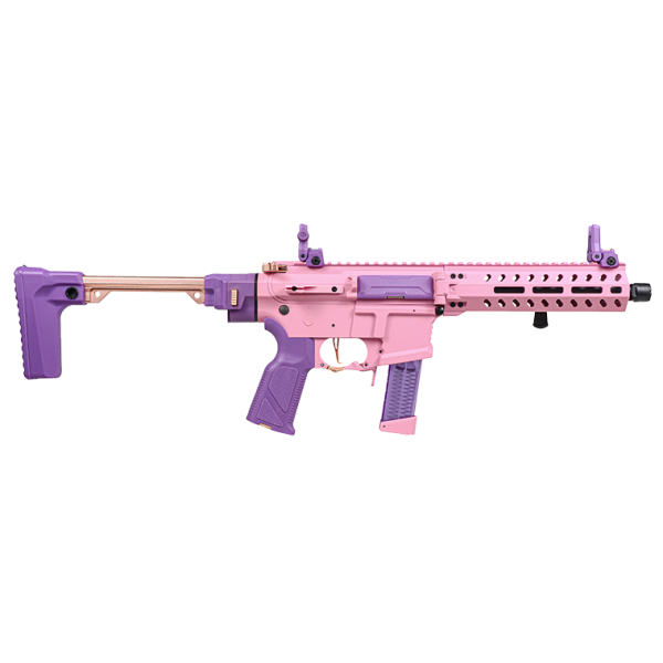 Réplique Airsoft FAR 9 Rose 6mm - Crosse Pliante & ETU Intégré