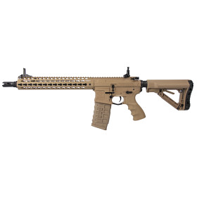 Réplique Airsoft CM16 SRXL Tan 6mm - Gearbox Métal & ETU Avancé