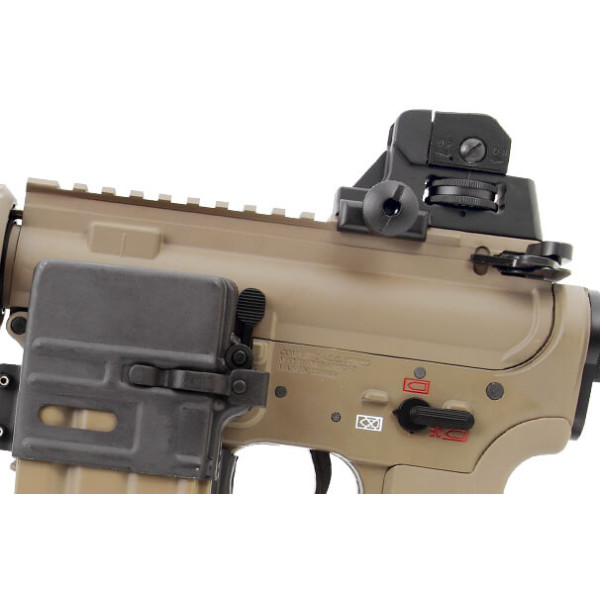 Réplique Airsoft TR16 CRW Desert 6mm - Full Métal, 450 Billes