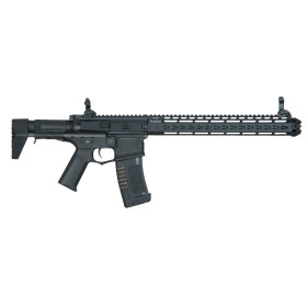 Réplique Airsoft AM016 6mm Noire : DMR Modulaire et Performant