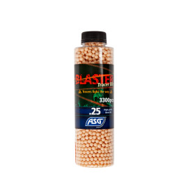 Billes Airsoft 0.25g Traçantes Rouges - Bouteille de 3300 unités
