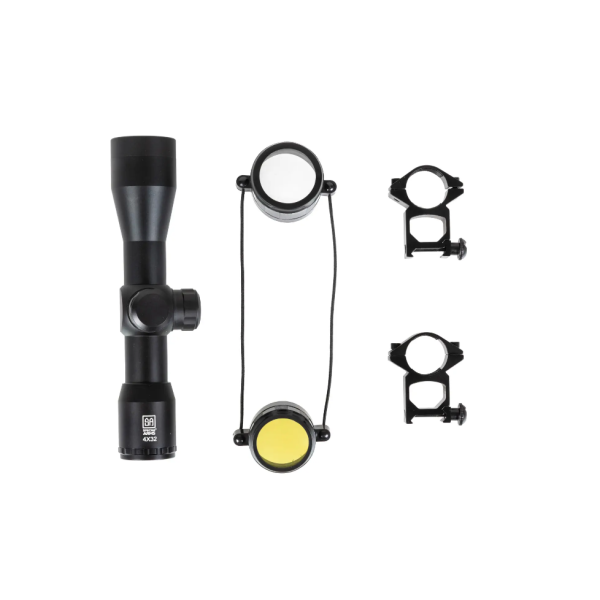 Lunette de Visée Core 4x32 Noir - Grossissement x4, Anti-buée