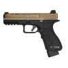 Pistolet Airsoft 6mm P2 CSI Gaz Tan - Semi/Full Auto, 310 FPS