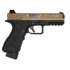 Pistolet Airsoft 6mm P2 CSI Gaz Tan - Semi/Full Auto, 310 FPS