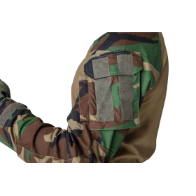T-shirt de combat G3 Woodland XXL : Résistance Rip-Stop tactique