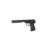 Pistolet Gaz Makarov 6mm Silencieux - Métal, Semi-auto, 16+1