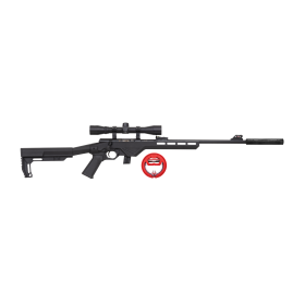 Pack Carabine Trakr 22LR avec Lunette 4x32 et Réducteur de Son