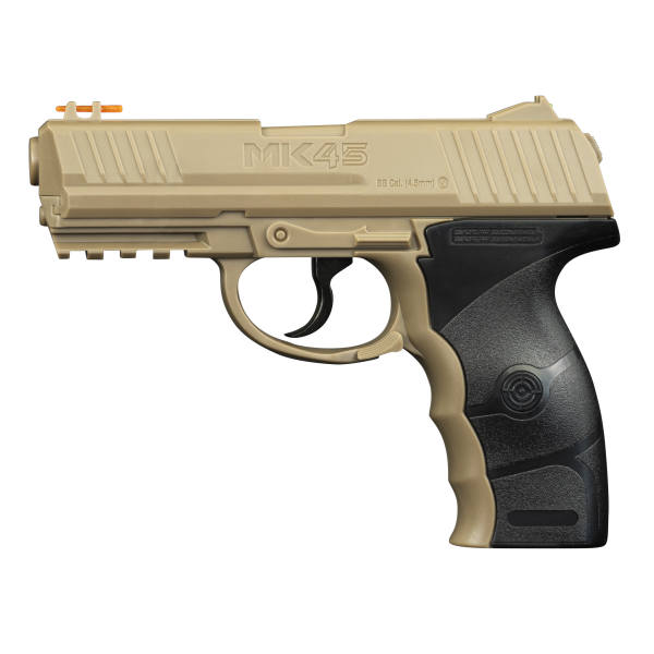 Pistolet MK45 C4.5 3.5J : Précision 4.5mm, 20 coups CO2