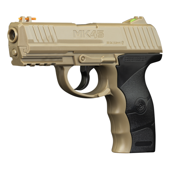 Pistolet MK45 C4.5 3.5J : Précision 4.5mm, 20 coups CO2