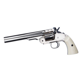 Revolver Schofield CO2 4.5 mm Full Metal - Puissance 3 Joules