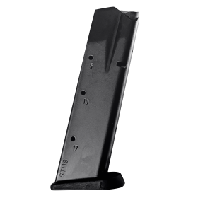 Chargeur 17 coups 9mm TANFOGLIO Large Frame, revêtement AFC